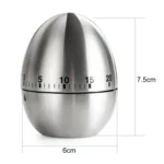 Mechanical Egg Kitchen Cooking Timer Alarm 60 Minutes Stainless Steel Kitchen Tools - Image 2