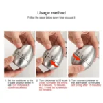 Mechanical Egg Kitchen Cooking Timer Alarm 60 Minutes Stainless Steel Kitchen Tools - Image 11