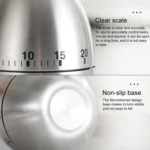Mechanical Egg Kitchen Cooking Timer Alarm 60 Minutes Stainless Steel Kitchen Tools - Image 3