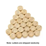 Letters Pattern Sealing Wax Paint Seal Vvintage Printing Letter Envelope Postcard Gift Seal Printing Wooden Handle Wax,Random Letter Delivery - Image 5