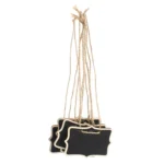 12 PCS Mini Blackboard Wood Message Board Chalkboard with String Wedding Home Party Decor - Image 2