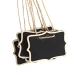 12 PCS Mini Blackboard Wood Message Board Chalkboard with String Wedding Home Party Decor - Image 3