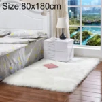 Luxury Rectangle Square Soft Artificial Wool Sheepskin Fluffy Rug Fur Carpet