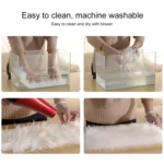 Luxury Rectangle Square Soft Artificial Wool Sheepskin Fluffy Rug Fur Carpet - Image 5