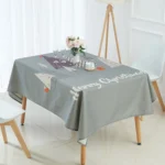 Household Encrypted Linen Waterproof Tablecloth - Image 2