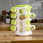 16pcs / Set Seasoning Cans Pepper Salt Cruet Plastic Bottle Kitchen Spice Jar Pepper Shaker Box Spice Rack Set