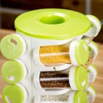 16pcs / Set Seasoning Cans Pepper Salt Cruet Plastic Bottle Kitchen Spice Jar Pepper Shaker Box Spice Rack Set - Image 3