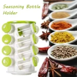 16pcs / Set Seasoning Cans Pepper Salt Cruet Plastic Bottle Kitchen Spice Jar Pepper Shaker Box Spice Rack Set - Image 6