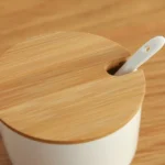 3pcs / Set Simple Life Creative Ceramics Kitchen Food Containers Organizer Jars For Spices Sugar-bowl Condiment Box Kitchen Storage Bottl - Image 4