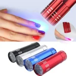 2 PCS Nail Dryer Mini LED Flashlight UV Lamp Portable For Nail Gel Fast Dryer - Image 4