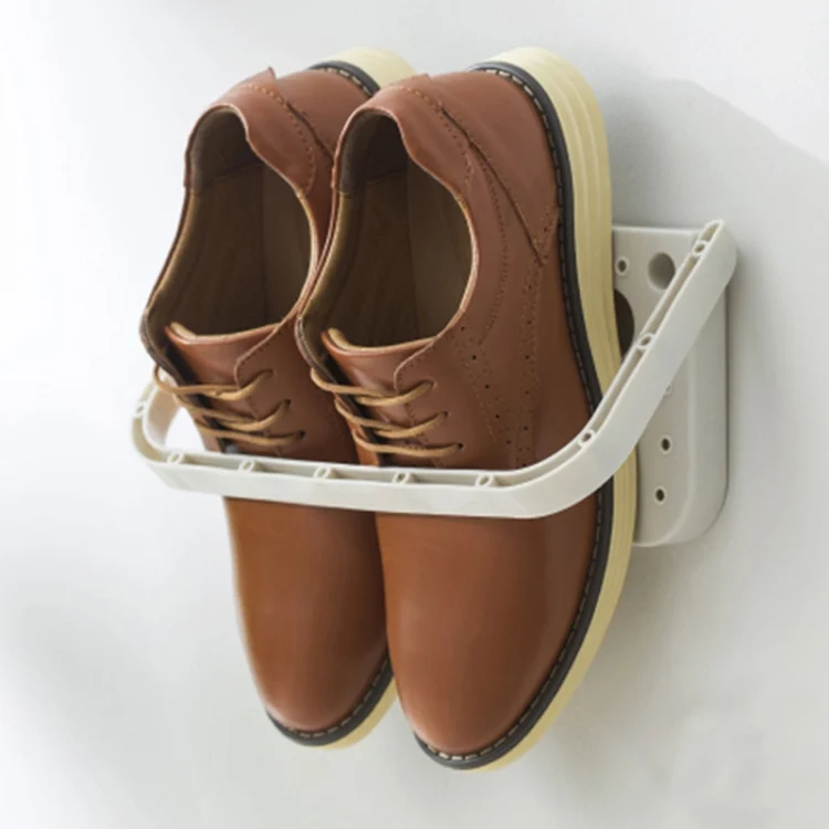 TBD0199629701A_3.webp Suction Cup Multi Function Folding Wall Hanging Slippers Storage Rack - Image 4
