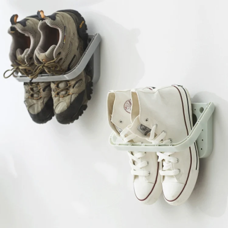 TBD0199629701A_5.webp Suction Cup Multi Function Folding Wall Hanging Slippers Storage Rack - Image 6