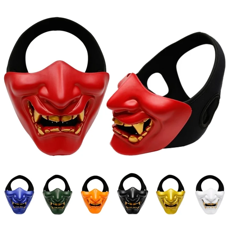 TBD0199727001_B1.webp WosporT Halloween Dancing Party Grimace Half Face Tactical Mask - Image 2