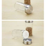12 in 1 Stainless Steel Canister Set with Turnable Holder - Image 4