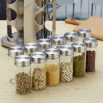 12 in 1 Stainless Steel Canister Set with Turnable Holder - Image 7