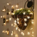 3m 20 LEDs USB Home New Year Christmas Decoration Snowflake Garland Light - Image 2