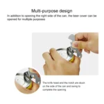2 PCS Stainless Steel Bottle Opener Can Opener Multifunctional Kitchen Tool - Image 5