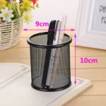 3 PCS Pen Container Holder Mesh Style Metal Pencil Holder - Image 4