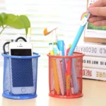 3 PCS Pen Container Holder Mesh Style Metal Pencil Holder - Image 5