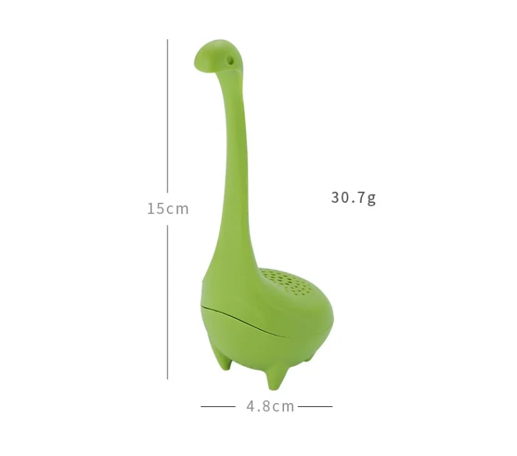 TBD0200337101A_3.webp Food Grade PP Cooking Dinosaur Infuser Loch Ness Monster Shape Heat Resistance Total Tea Strainers Teaware Coffee Tools - Image 4