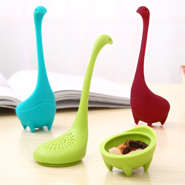 TBD0200337101A_5.webp Food Grade PP Cooking Dinosaur Infuser Loch Ness Monster Shape Heat Resistance Total Tea Strainers Teaware Coffee Tools - Image 6