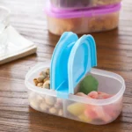 Lunch Box Food Container Plastic Portable Camping Picnic Folding Fruit Container Fridge Microwave Storage Box - Image 4