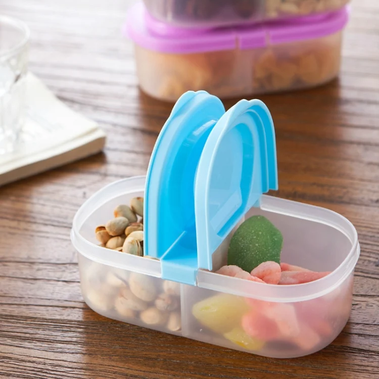 TBD0200410501A_3.webp Lunch Box Food Container Plastic Portable Camping Picnic Folding Fruit Container Fridge Microwave Storage Box - Image 4