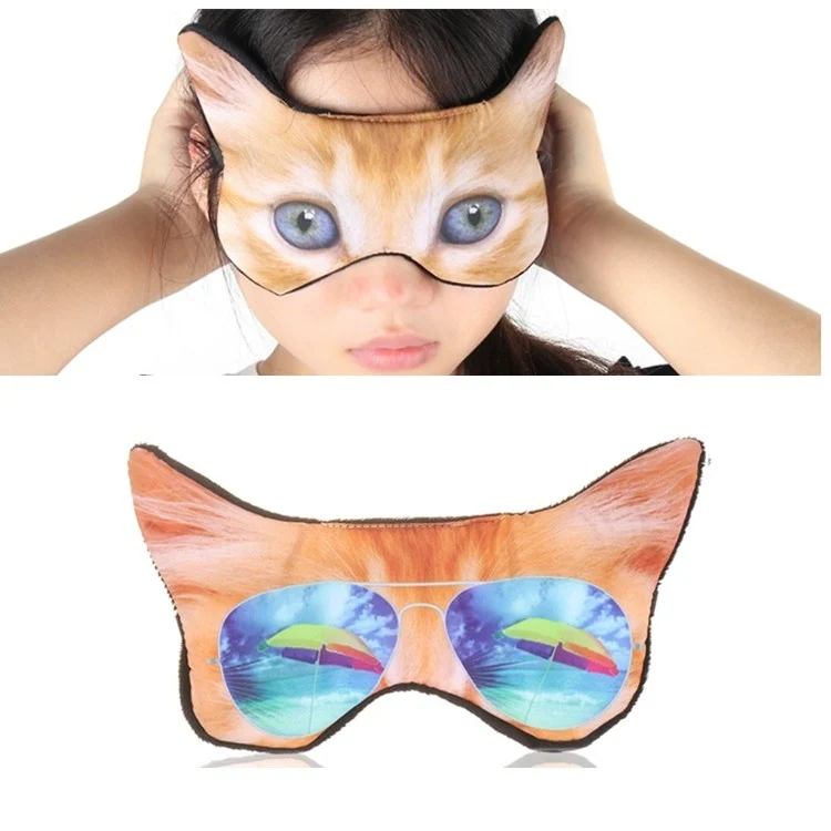 3D Eye Mask Shading Sleeping Cartoon Animal Printed Eye Mask