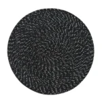 2 PCS PP Round Oval Woven Placemat