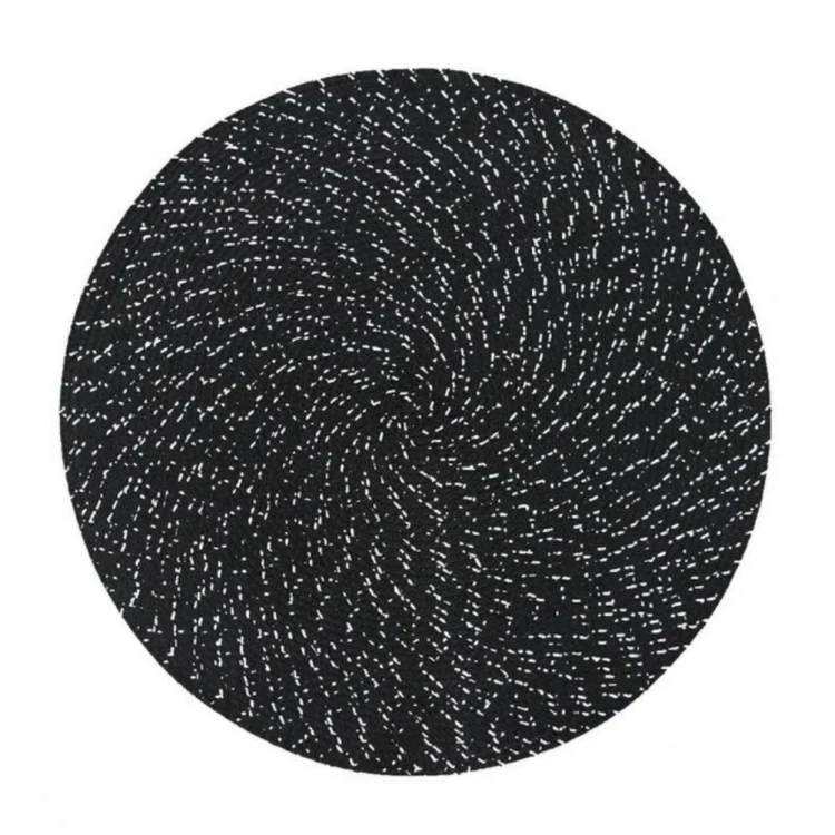 TBD0200864501A.webp 2 PCS PP Round Oval Woven Placemat - Image 1