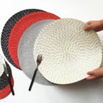 2 PCS PP Round Oval Woven Placemat - Image 4