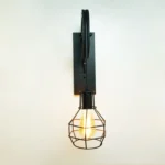40W Grenade Retro Wrought Iron Pulley Lifting Wall Lamp Corridor Aisle Porch Wall Lamp - Image 2