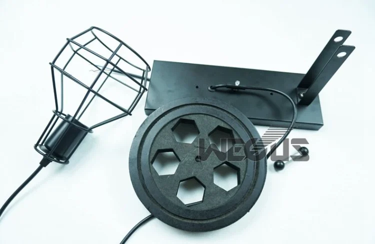 TBD0200871801A_6.webp 40W Grenade Retro Wrought Iron Pulley Lifting Wall Lamp Corridor Aisle Porch Wall Lamp - Image 7