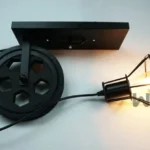 40W Grenade Retro Wrought Iron Pulley Lifting Wall Lamp Corridor Aisle Porch Wall Lamp - Image 8