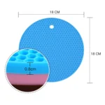 Honeycomb Silicone Round Non-slip Heat Resistant Mat, Size: 18x18x0.8cm - Image 3