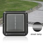 Waterproof 12 LED Solar Lawn Lamp Garden Yard Fence Path Street Night Light (Warm White Light) - Image 2