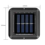 Waterproof 12 LED Solar Lawn Lamp Garden Yard Fence Path Street Night Light (Warm White Light) - Image 4