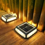 Waterproof 12 LED Solar Lawn Lamp Garden Yard Fence Path Street Night Light (Warm White Light) - Image 7
