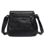Women Messenger Bags Soft Washed PU Leather Bag Fashion Female Purses and Handbag - Image 3