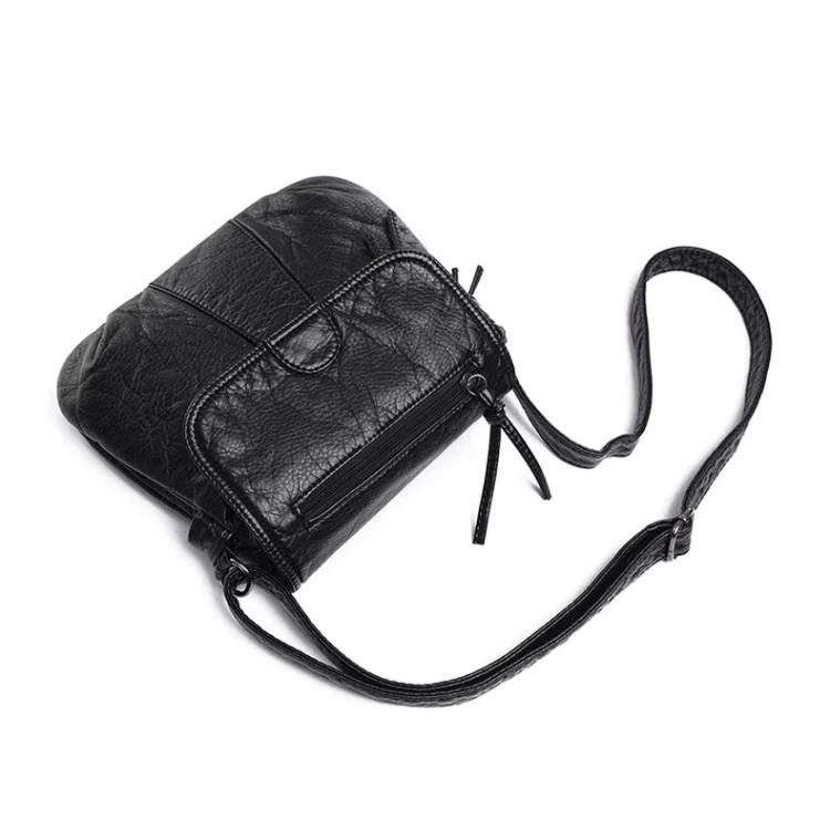 TBD0201098901A_3.webp Women Messenger Bags Soft Washed PU Leather Bag Fashion Female Purses and Handbag - Image 4