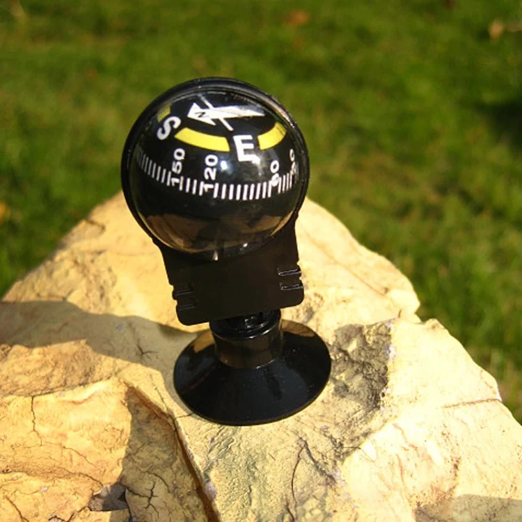TBD02013525_2.webp Pocket Ball Compass Instrument Navigation Compass Outdoor Hiking Car Black Compass - Image 3