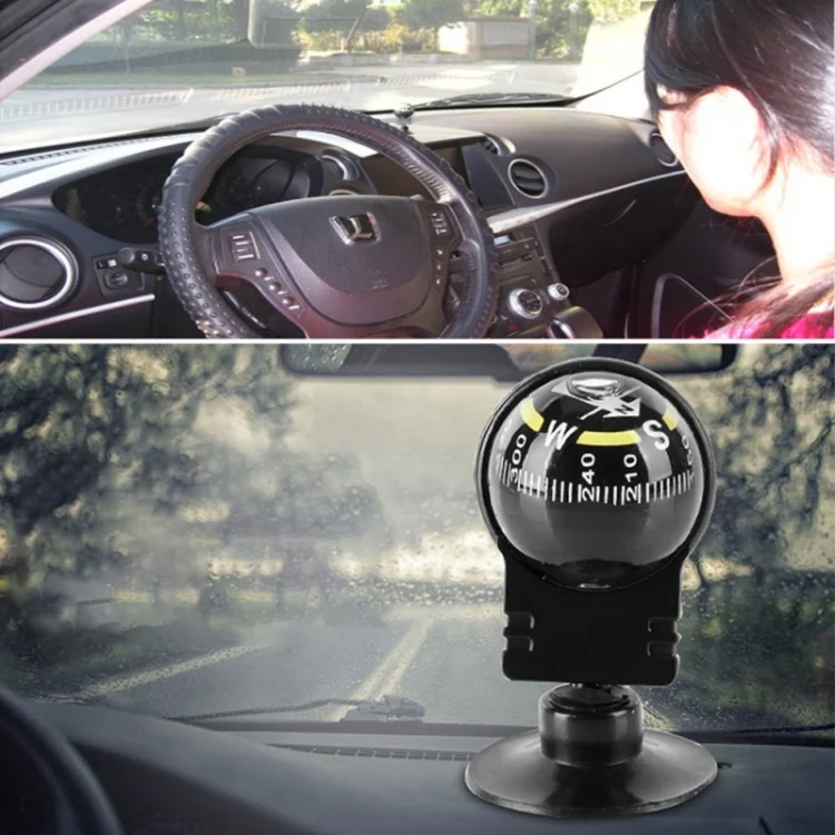 TBD02013525_4.webp Pocket Ball Compass Instrument Navigation Compass Outdoor Hiking Car Black Compass - Image 5