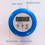 Round Magnetic Digital Countdown Timer Alarm Stand Kitchen Timer Cooking Alarm Clock - Image 7