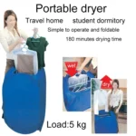 Foldable Free Installation Portable Household Mini Clothes Dryer - Image 3
