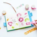 Flower Petals Tape Decorative Masking Tape Scrapbooking Diary Paper Stickers Size: 4.0x3.5cm - Image 5