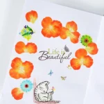 Flower Petals Tape Decorative Masking Tape Scrapbooking Diary Paper Stickers Size: 4.0x3.5cm - Image 6