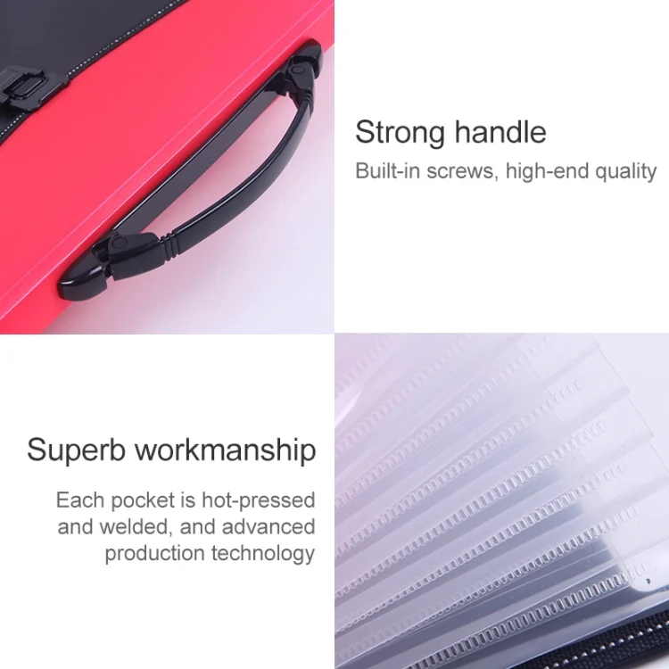 TBD0201586201_B2.webp Portable 12-Layer File Pocket A4 Expanding File Classified Folder PP Storage Clip Ticket Package - Image 3