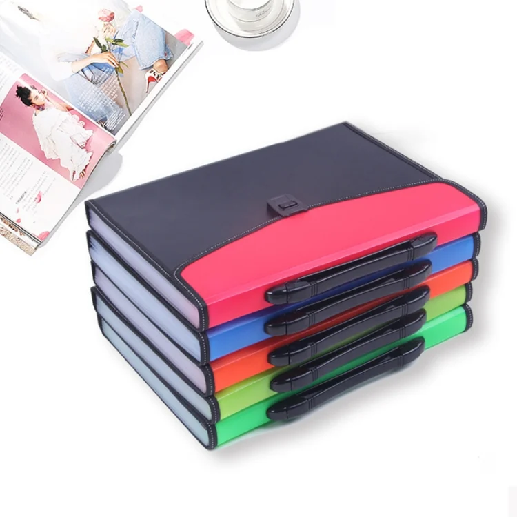 TBD0201586201_B4.webp Portable 12-Layer File Pocket A4 Expanding File Classified Folder PP Storage Clip Ticket Package - Image 5