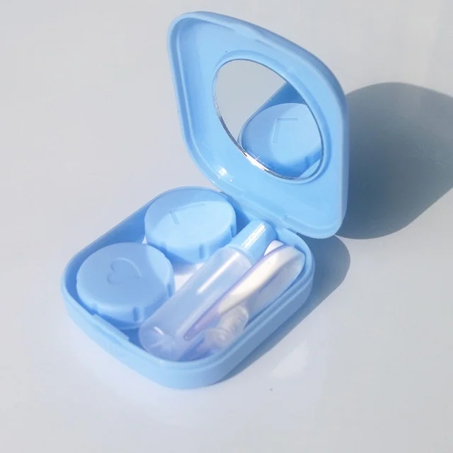 TBD0201901301A.webp 5PCS/Set Mini Square Plastic Contact Lens Case with Mirror - Image 1