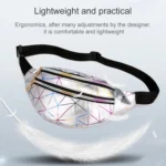 Laser Pattern PU Leather Waist Bags Women Fanny Pack Single Shoulder Bag - Image 7